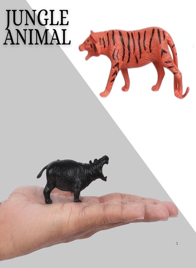 Mallexo مجموعة حيوانات الغابة من ماليكسو، مصنوعة من مادة PVC عالية الجودة، مناسبة للأطفال للعب الآمن، تتكون من 8 قطع من مجسمات حيوانات الغابة والمزرعة، متوسطة الحجم، هدية مثالية لأعياد الميلاد أو كهدية تذكارية، تشمل حيوانات السفاري مثل النمر والأسد والحمار الوحشي وغيرها (حيوانات الغابة). - Image 2